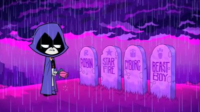 RAVEN: Old people are
like shooting stars. - Teen Titans Go!