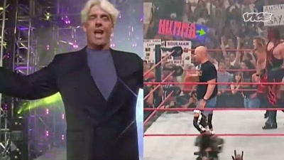 -"Raw" and "Nitro"
were on at the same time, - The Nine Lives of Vince McMahon