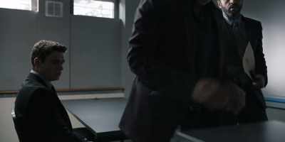 -[Rayburn] Interview terminated at 14:48.
-We'll send someone in to show you out. - Bodyguard