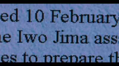 Read the report,
the ship had been at Iwo Jima. - Surviving Death