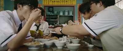 Reading a difficult textbook Mana lent him. - You Are the Apple of My Eye