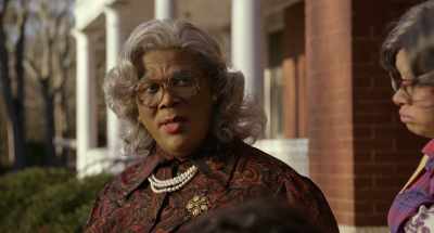 - Real po-po? One time?
- Yeah. - Boo! A Madea Halloween