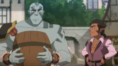 Really? 'Cause she told me
you have "dick for brains," - The Legend of Vox Machina