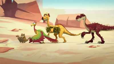 Really? I get my shape from eating melons. - Gigantosaurus