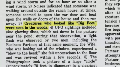 Really, really strange
phenomenon that was vetted - Beyond Skinwalker Ranch