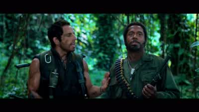 You know there were times when I was doing Jackthat I actually felt retardedlike really retarded Oh yeah DamnIn a weird way I had to sort of just free myself upto believe that it was okay to be stupid or dumbTo be a moron YeahTo be moronicalExactly to be - Tropic Thunder