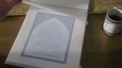 -[Rebecca] Oh, the rabbi
let us borrow it - The Wedding Contract