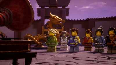 -[record player clicks]
-[gentle waltz music] - LEGO Ninjago: Dragons Rising