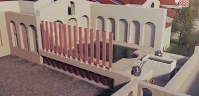 Rectangular earthenware pipes
then evacuated hot gases - Roman Megastructures