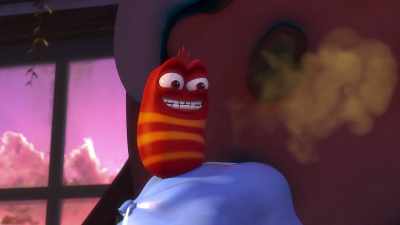 [Red chews then burps] - Larva Family