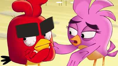 -Red, don't listen to her! Unh!
-[Terence growls] - Angry Birds: Summer Madness