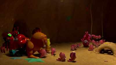 [Red groans] - Larva Family