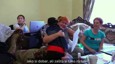 (red-haired woman speaking) - Welcome to Chechnya