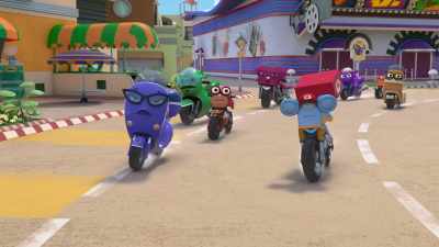 - Red means stop.
Red means stop! - Ricky Zoom
