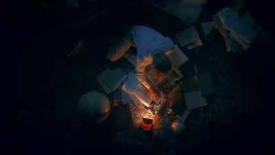 Reexamining the evidence,
he's developing
a radically different theory. - Tales From The Explorers Club