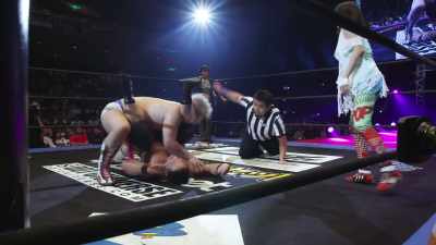 Referee: (Shouts) - The Wrestlers