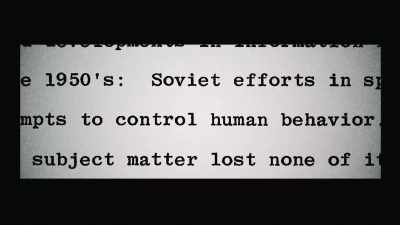 References were also made to Soviet Cybernetics programs, - The Minds of Men