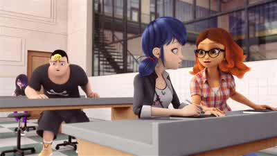 Regarde Sabrina, c'est lui en super-héro. - Miraculous: Tales of Ladybug & Cat Noir
