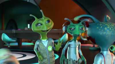 [relieved grumbling] - Alien TV