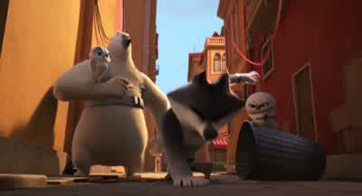Remain calm penguinsYou are now under the protection of the North WindYou're welcomeMy goshYou guys are so cute You guys are just so so cuteAnd cuddlyHey get away No more hugsIt's like being licked by a basket full of puppy dogsCorporal CorporalChart a - Penguins of Madagascar