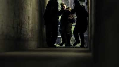 Remarkably, over 1,000 trucks
and wagons were used - Secret Nazi Ruins