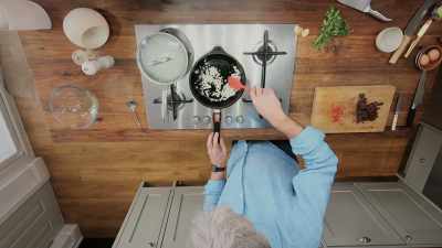 Remember to make sure the pan
is hot when you start cooking. - James May: Oh Cook!