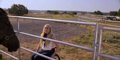 -Remember me?
-[horse nickers] - Walk  Ride  Rodeo