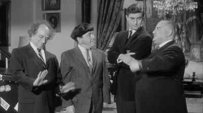 Remember you're dealing with born chiselers - The Three Stooges Go Around the World in a Daze