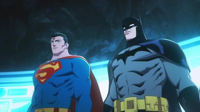 - Reminds me of us when we first met.
- I was nicer. - Batman and Superman: Battle of the Super Sons