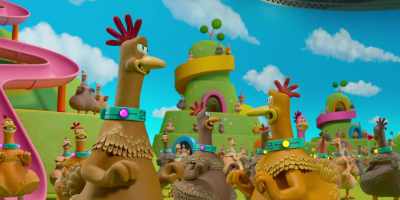 [remote beeps] - Chicken Run: Dawn of the Nugget