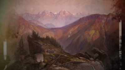Renowned American
painter Thomas Moran - Yellowstone: One-Fifty