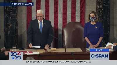 Rep. Eric Swalwell:
The joint session gavels in - Four Hours at the Capitol