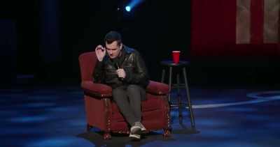 [repeating]
My kid's autistic. It's all my fault. - Jim Jefferies: Freedumb