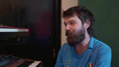 [REPEATING ONE SYNTH NOTE]
[LAUGHING] - Biffy Clyro: Cultural Sons of Scotland