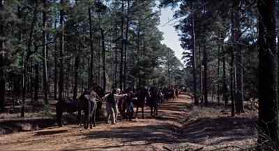 - Report.
- Rebs got the whole road blocked. - The Horse Soldiers