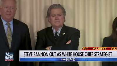 Reporter 2:
Bannon plans to go
on the warpath - Q: Into the Storm