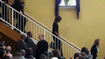 REPORTER:
A poignant reminder today - Obama: In Pursuit of a More Perfect Union
