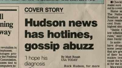 Reporter:
AIDS is primarily a disease - Rock Hudson: All That Heaven Allowed