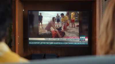 REPORTER: at which point he fell from a
Honolulu Power and Light cherry picker. - Doogie Kamealoha, M.D.