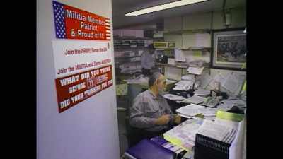 REPORTER: From this tiny
office, John Trochmann - Time Bomb Y2K