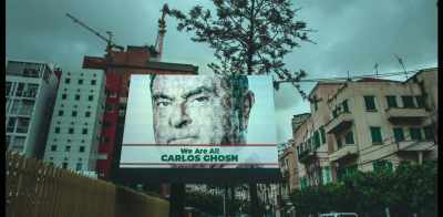 [reporter in Arabic]
After he got arrested, - Fugitive: The Curious Case of Carlos Ghosn