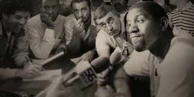[reporter] Last night, after the game,
Magic Johnson said - They Call Me Magic