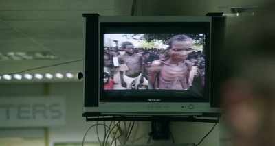 Reporter on TV;
 ...Continues unabated. - The Journey Is the Destination