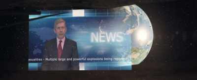 [Reporter on TV]
General Lucian announced that in - Invasion: Planet Earth