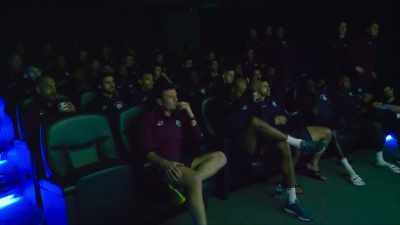 [reporter]
Sevilla is facing now Manchester United. - All or Nothing: Manchester City