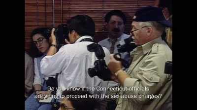 (reporter speaking) - Allen v. Farrow