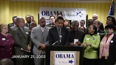 REPORTER:
State Senator Barack Obama - Obama: In Pursuit of a More Perfect Union