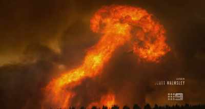 REPORTER: There are
downright apocalyptic images - A Fire Inside
