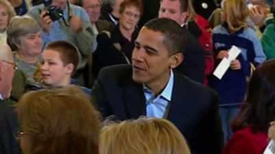 REPORTER: Tonight,
the Democratic front runners - Obama: In Pursuit of a More Perfect Union