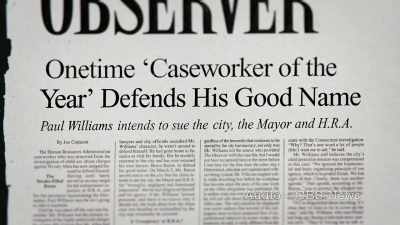 Reporter:
Williams is suing the city, - Allen v. Farrow